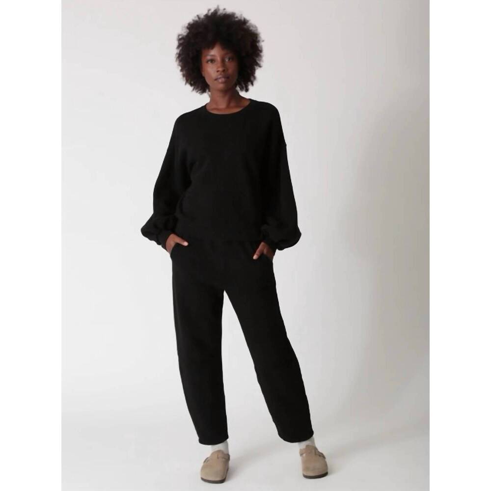 NEW ELECTRIC & ROSE barrel sweatpants in onyx